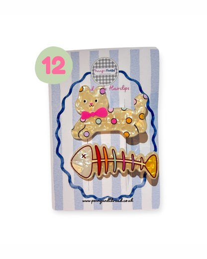 Dopamine Hair Clips – Cute Animal & Food Designs