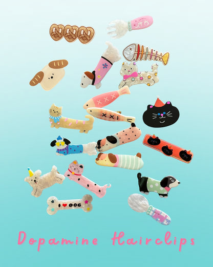 Dopamine Hair Clips – Cute Animal & Food Designs
