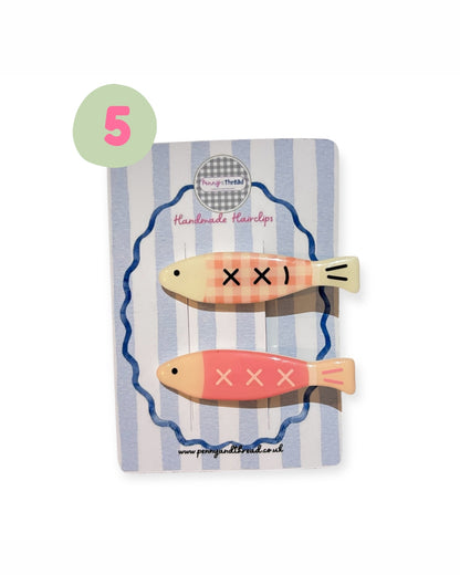 Dopamine Hair Clips – Cute Animal & Food Designs