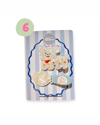 Dopamine Hair Clips – Cute Animal & Food Designs