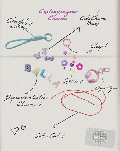 DIY Charm Kit (Chunky Letters and Kawaii beads)