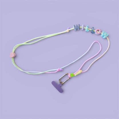 Personalised Adjustable Phone Sling Lanyard – Handmade Pastel Paracord Strap