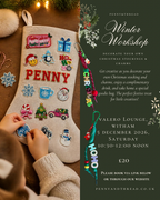 Winter Workshop - Design your own Christmas Stockings & Charms - Valero Lounge, Witham