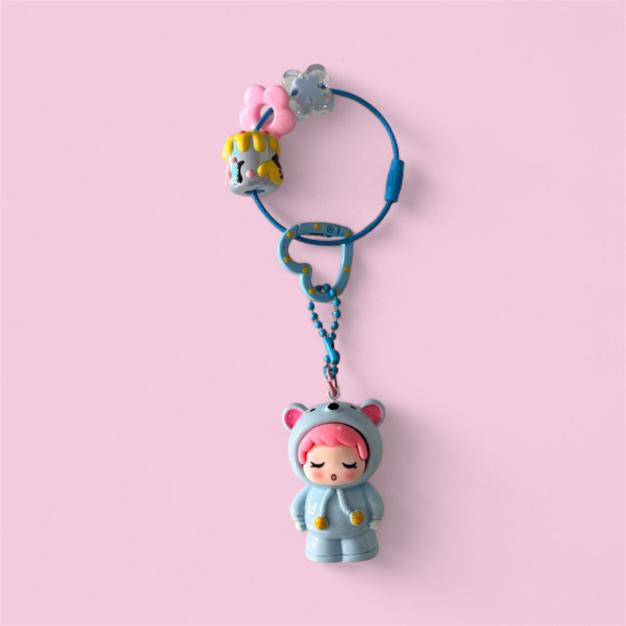 Whimsical Hoodie Character Keychains