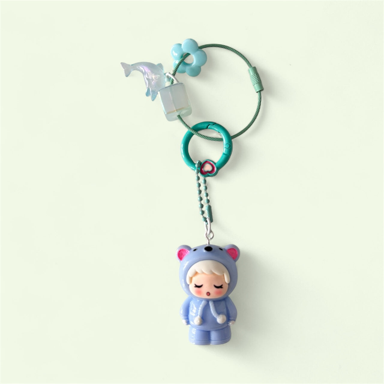 Whimsical Hoodie Character Keychains