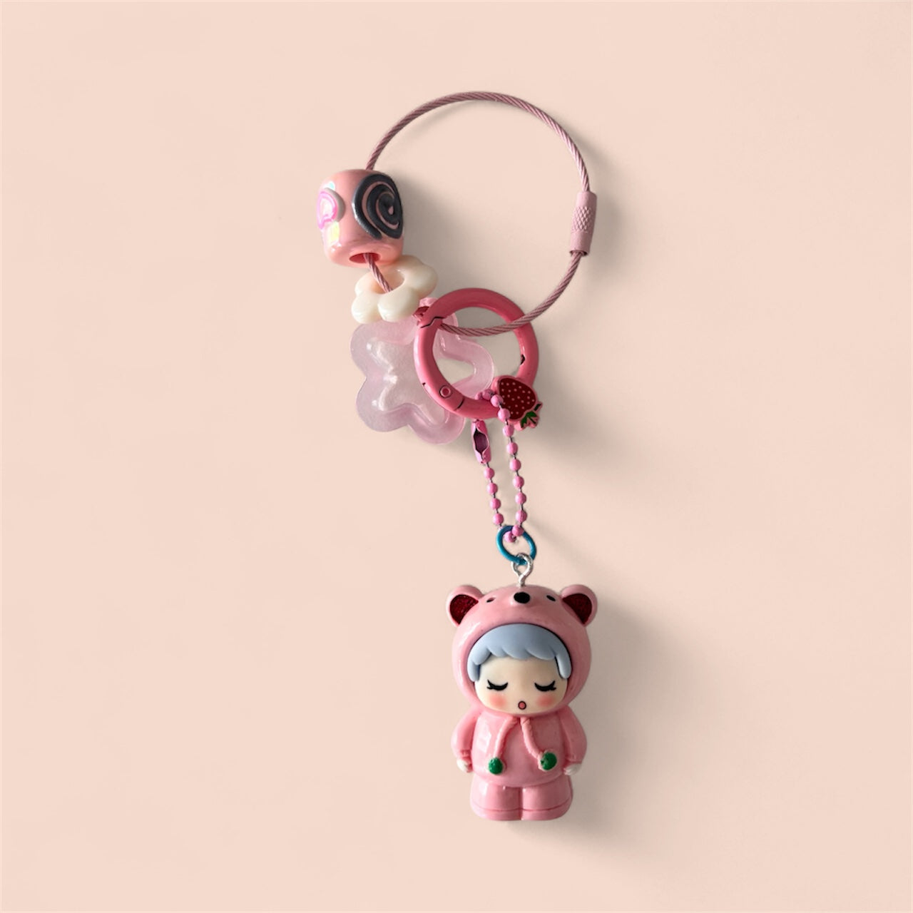 Whimsical Hoodie Character Keychains