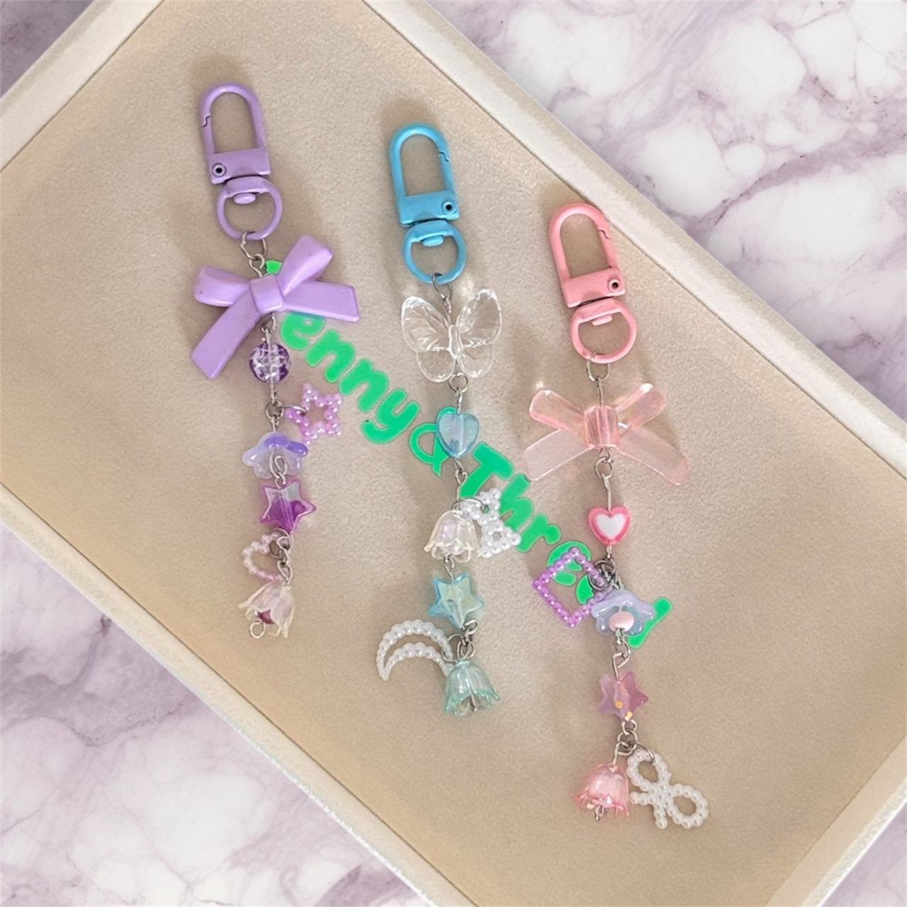 Limited Edition- Whimsical Beaded Charm Keychains